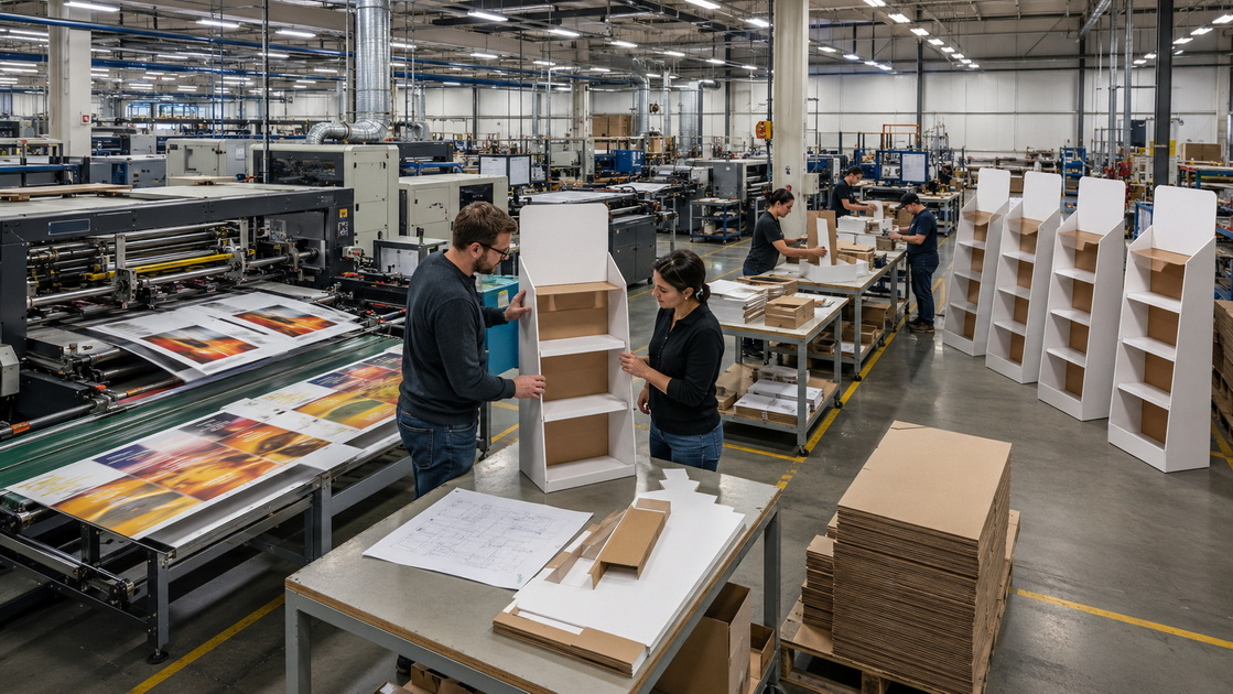 Corrugated Floor Display Manufacturing Process