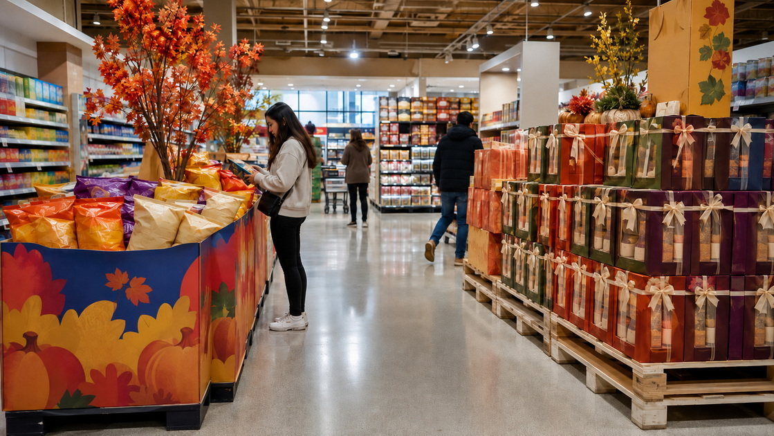 Seasonal Supermarket Display Comparison