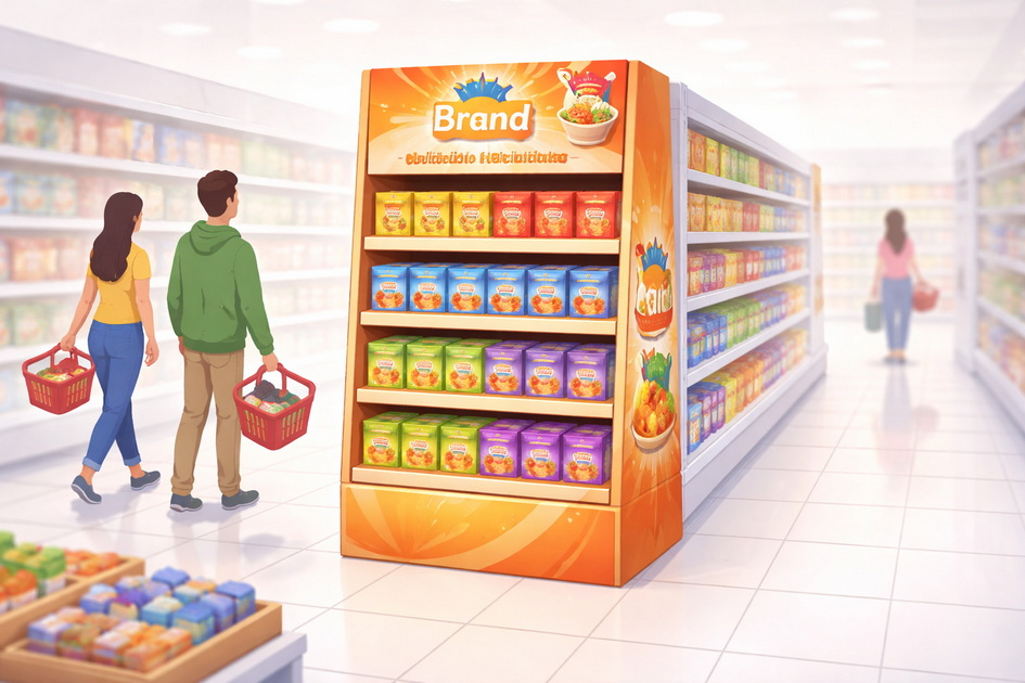 Cardboard Endcap Hero Display