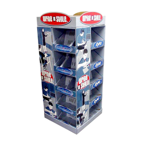 Strongly Cardboard Four Way Tower Pallet Display