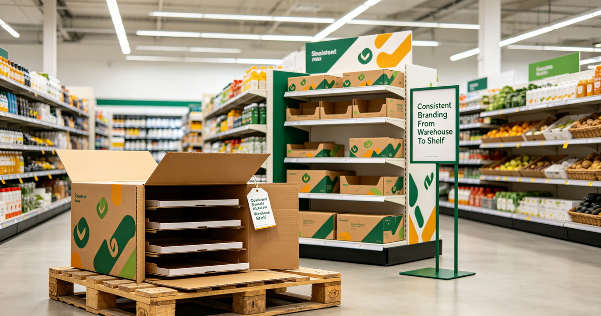 Integrated Corrugated Packaging And POP Display System