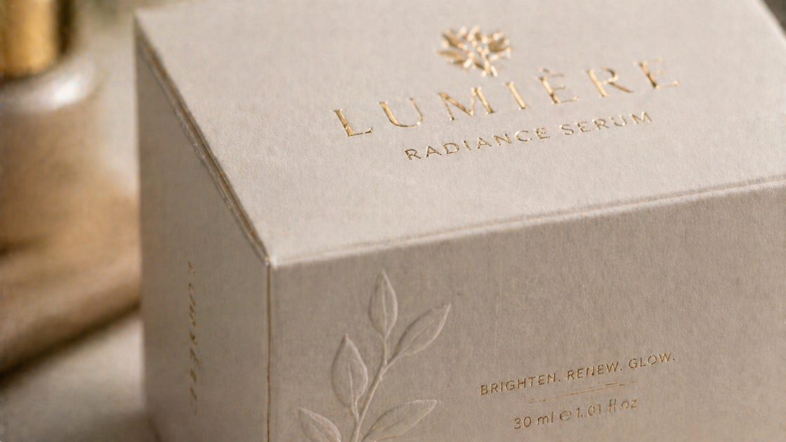 Luxury Cosmetic Box Texture Detail