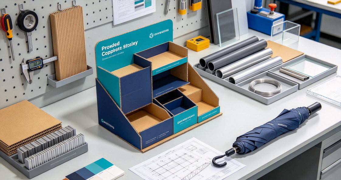 Umbrella Display Stand Material And Sample Inspection