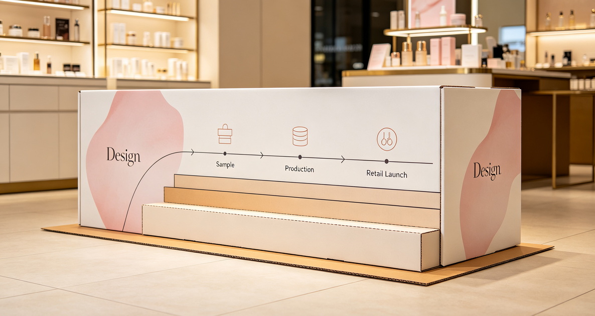 Cosmetic Retail Display Launch Timeline
