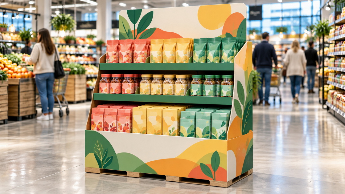 O que &eacute; um display de paletes? Um guia pr&aacute;tico para displays de paletes prontos para varejo