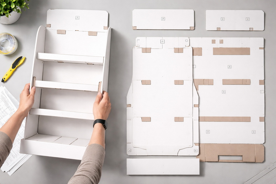 Easy Assembly Corrugated Display Components