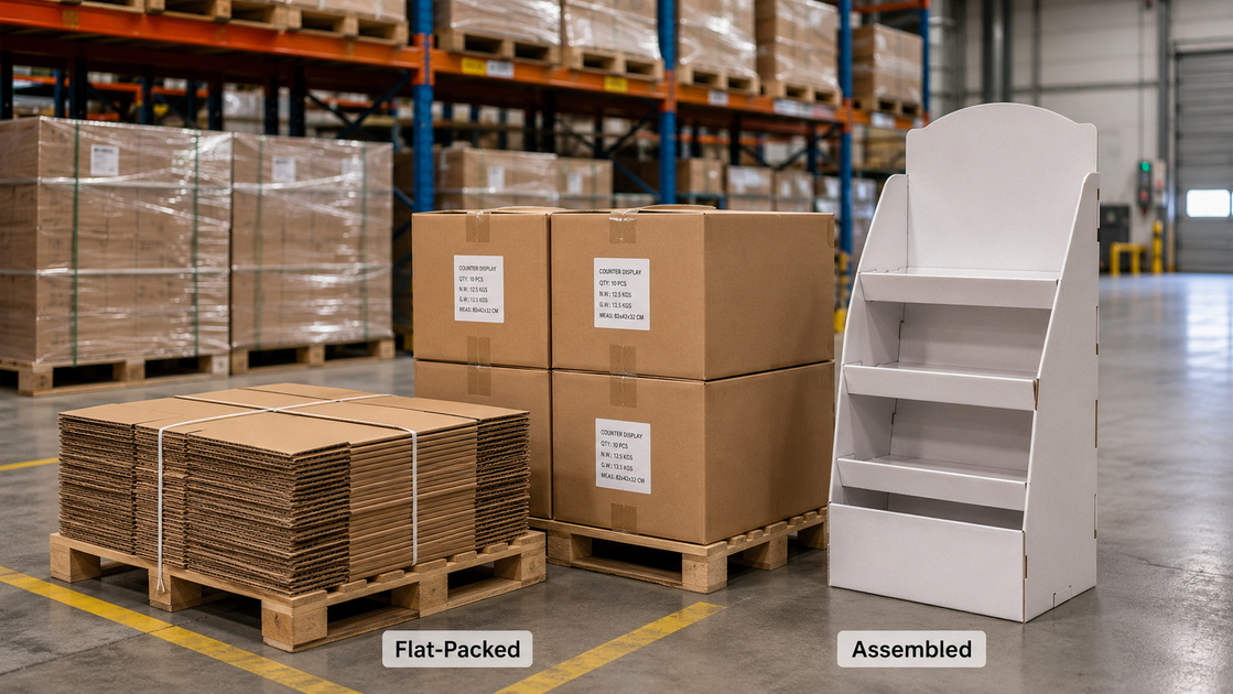 Flat Packed Retail Display Logistics