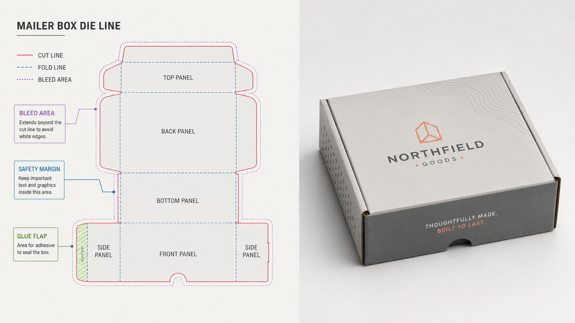 Dieline And Print Ready Artwork