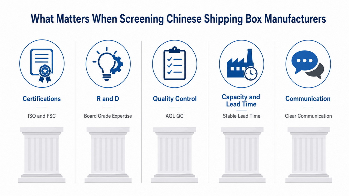 Shipping Box Supplier Evaluation Criteria