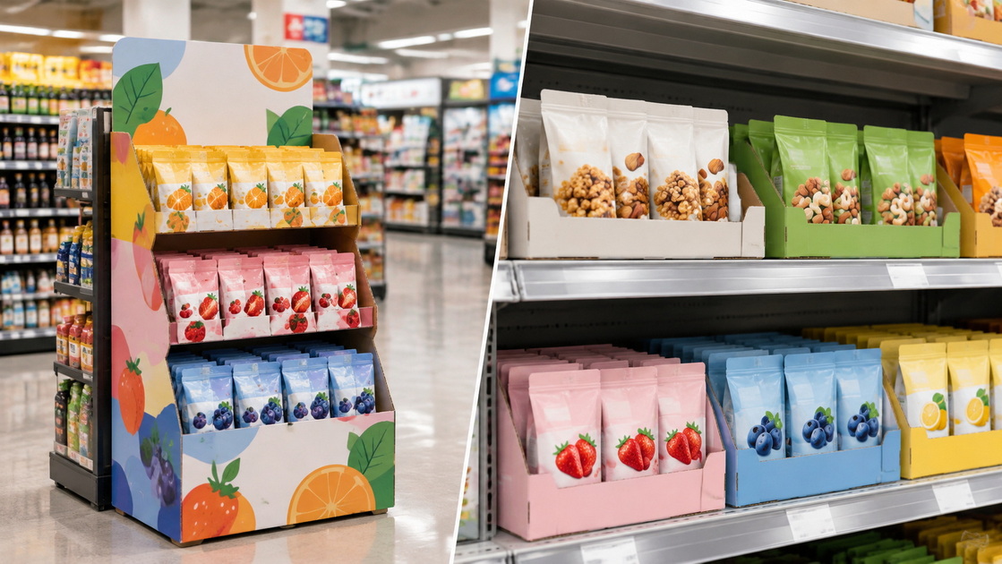 PDQ Display Tray And Shelf Ready Packaging Comparison