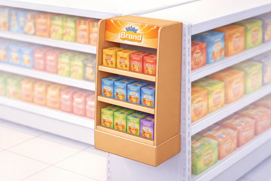 Cardboard Sidekick Display Close Up