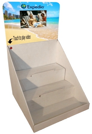 Liquid Crystal Display with Cardboard Display