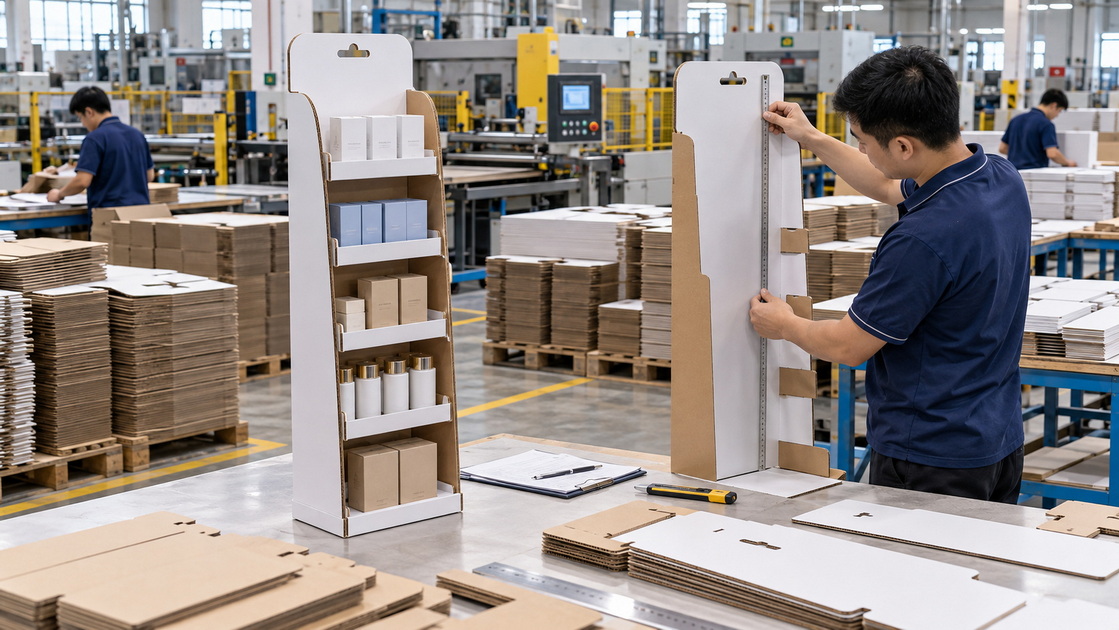 Cardboard Display Production And Quality Inspection