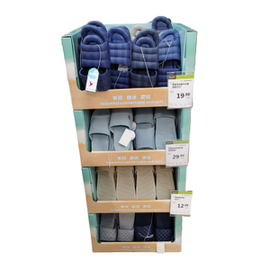 Retail Slippers Display Tray in Supermarket