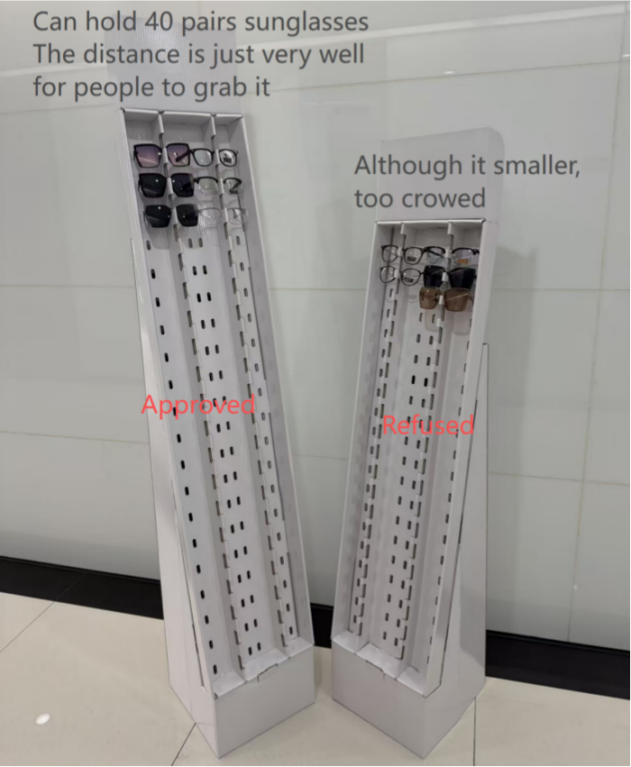 The Final Delivered Sunglasses Display Stand