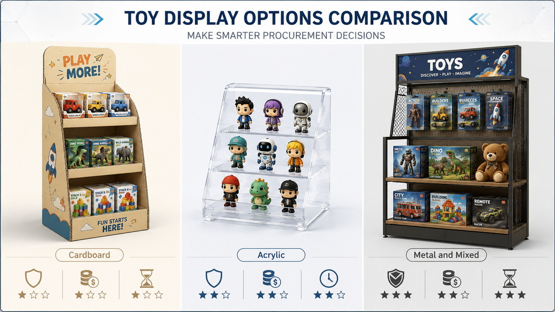 Toy Display Material Comparison