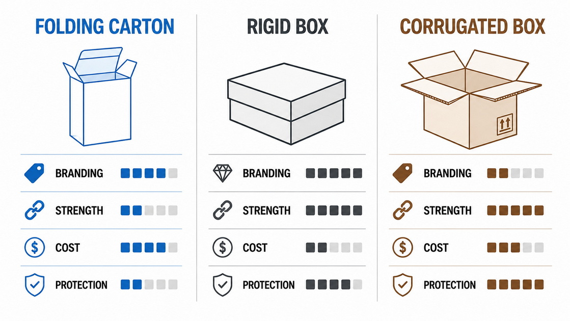 Folding Carton Versus Rigid And Corrugated