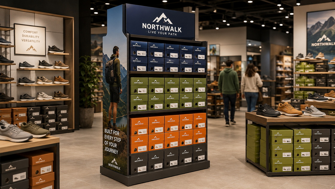 Footwear Packaging And POP Display In Store